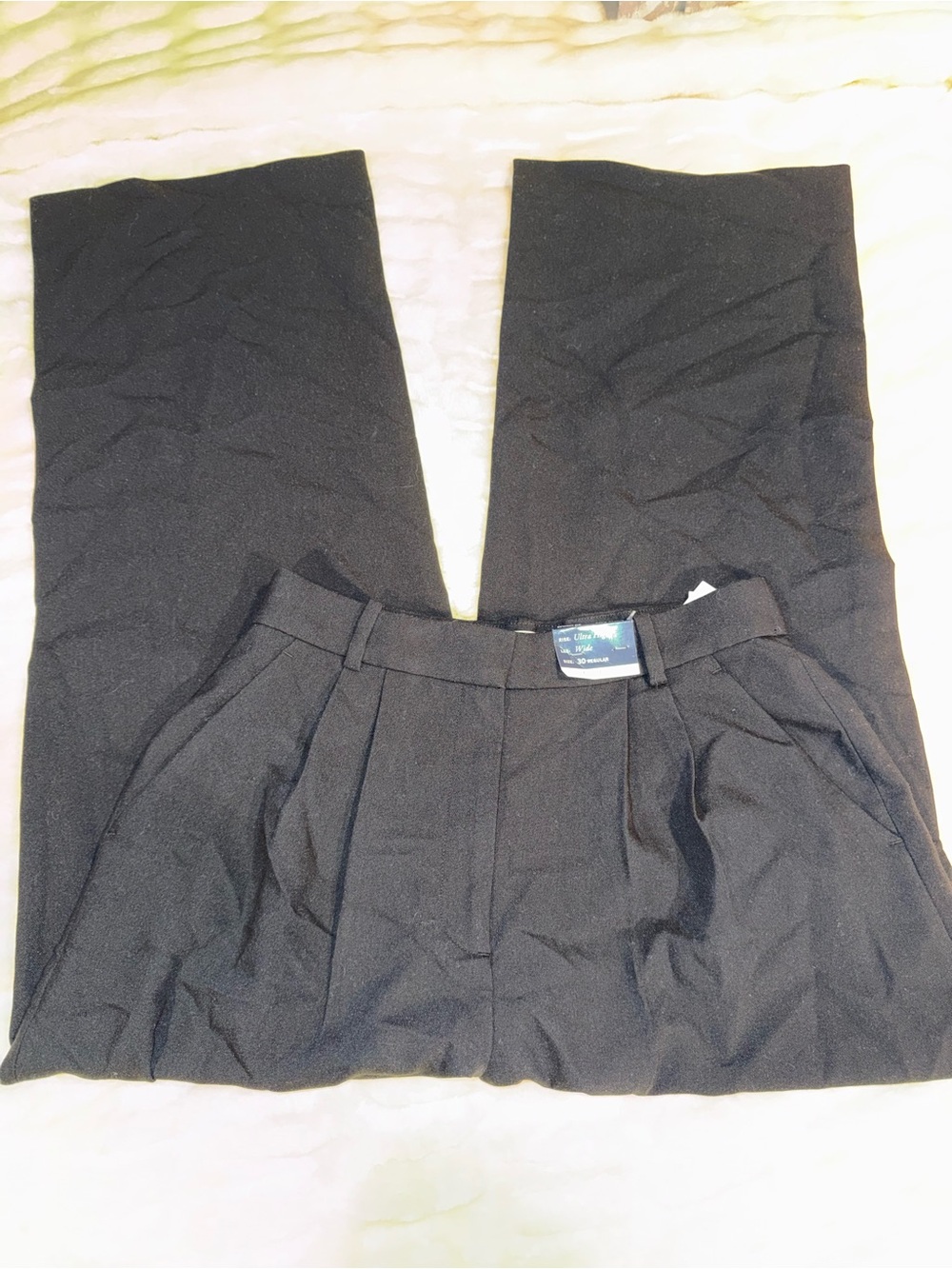 Abercrombie Curve Love Wide Leg Ultra High Rise Tailored Pants